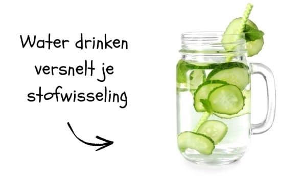 water drinken versnelt je metabolisme