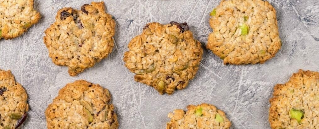gezonde havermoutkoekjes met pompoenpitten en kokos recept
