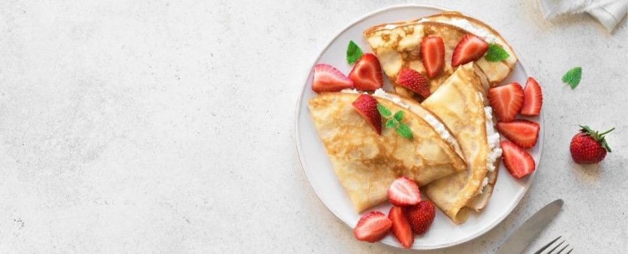 dit recept voor koolhydraatarme crepes met citroenricotta is geschikt voor afvallen