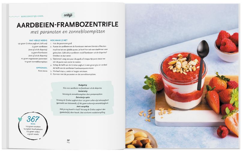 ontbijtrecept uit buikvet challenge boek